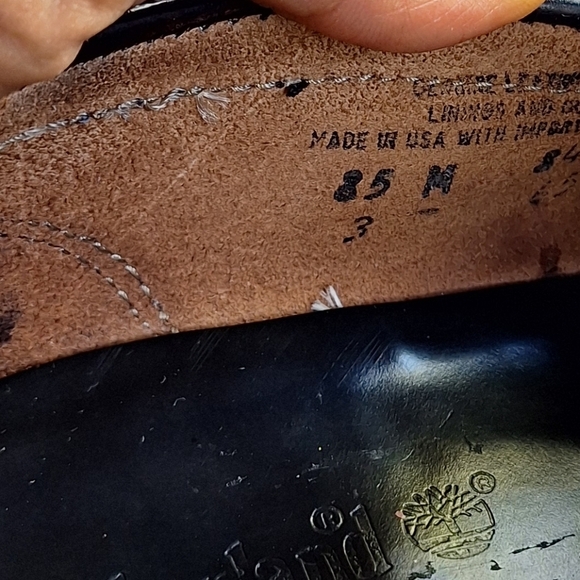 Timberland Black Genuine Leather Penny Loafers Mens 8.5 - Picture 15 of 15